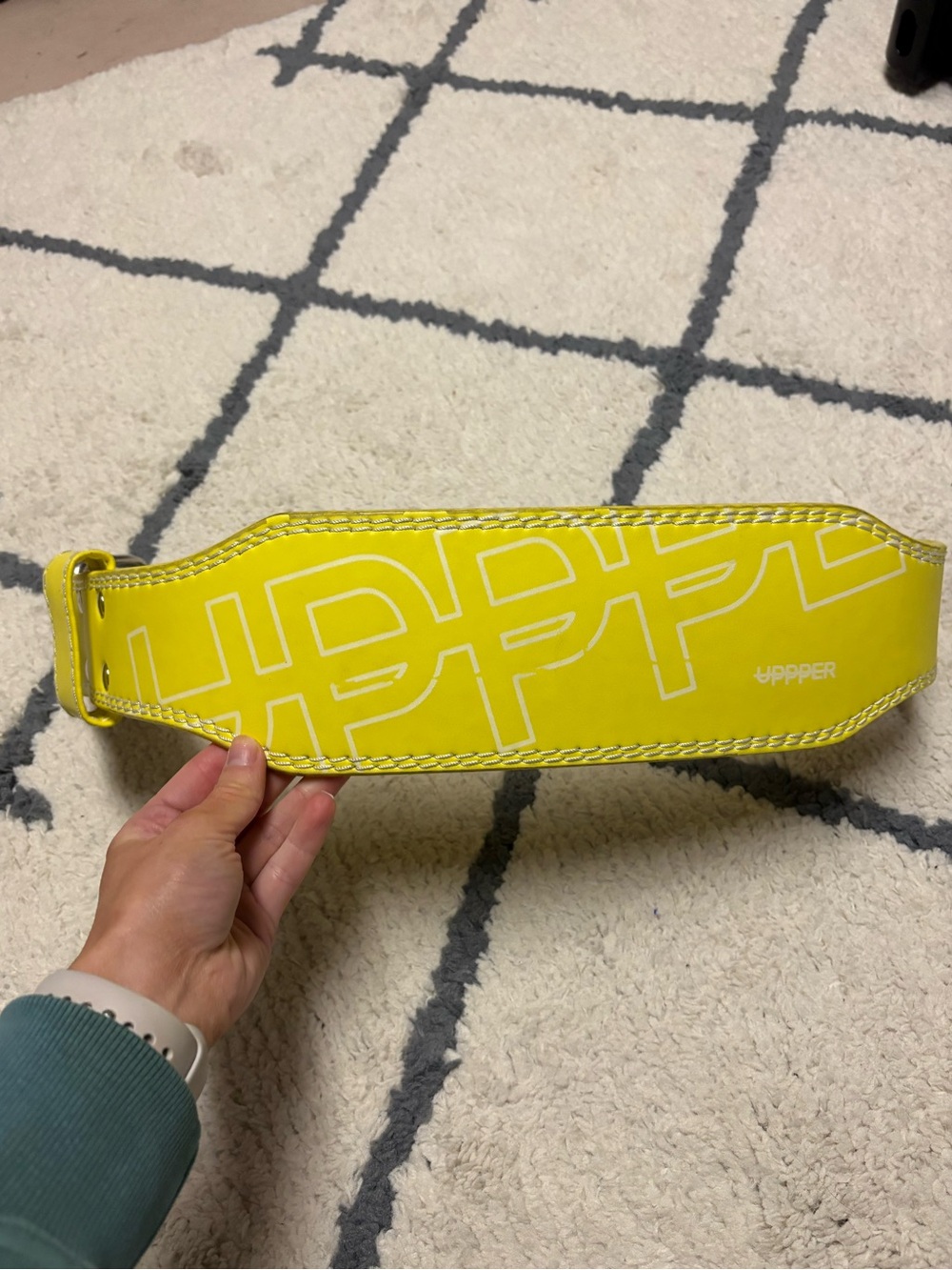 Uppper Yellow Weightlifting Belt - Men